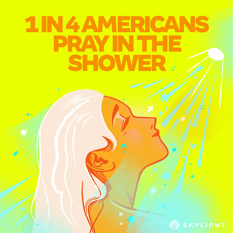 1 in 4 Americans Pray in the Shower